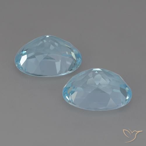 6.67 ct natürliche Himmerlblau Topas-Edelsteine, Oval, VVS