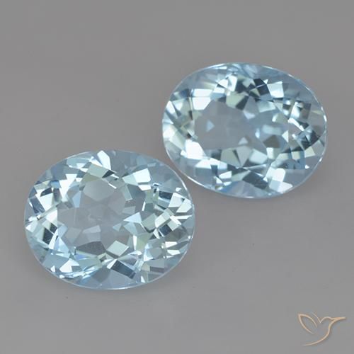 7.13 ct natürliche Himmerlblau Topas-Edelsteine, Oval, VVS