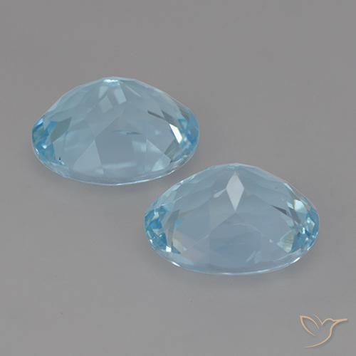 7.13 ct natürliche Himmerlblau Topas-Edelsteine, Oval, VVS
