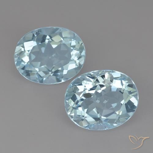 6.99ctw Natürlicher Himmerlblau Topas, Oval, VVS
