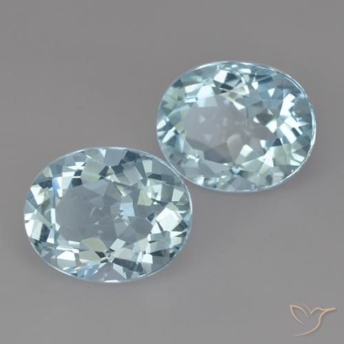 6.99 ct natürliche Himmerlblau Topas-Edelsteine, Oval, VVS