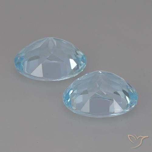 6.99 ct natürliche Himmerlblau Topas-Edelsteine, Oval, VVS