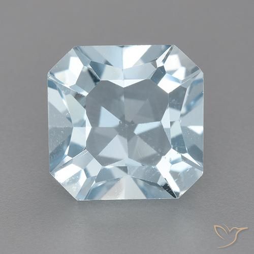2.93ct Natürlicher Himmerlblau Topas, Smaragdschliff, VVS-VS