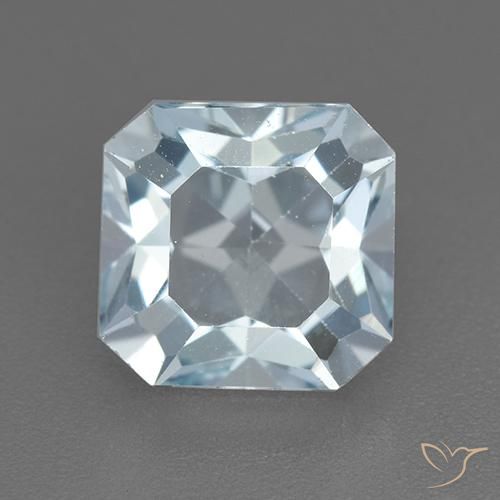 2.78ct Natürlicher Himmerlblau Topas, Smaragdschliff, VVS-VS