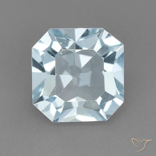 2.88ct Natürlicher Himmerlblau Topas, Smaragdschliff, VVS-VS