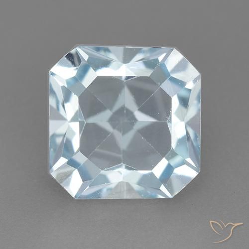2.89ct Natürlicher Himmerlblau Topas, Smaragdschliff, VVS