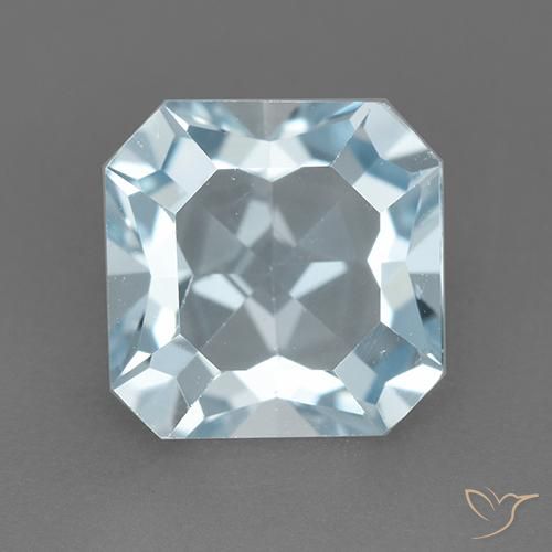 2.87ct Natürlicher Himmerlblau Topas, Smaragdschliff, VVS