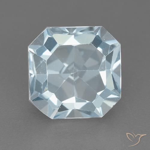3.14ct Natürlicher Himmerlblau Topas, Smaragdschliff, VVS
