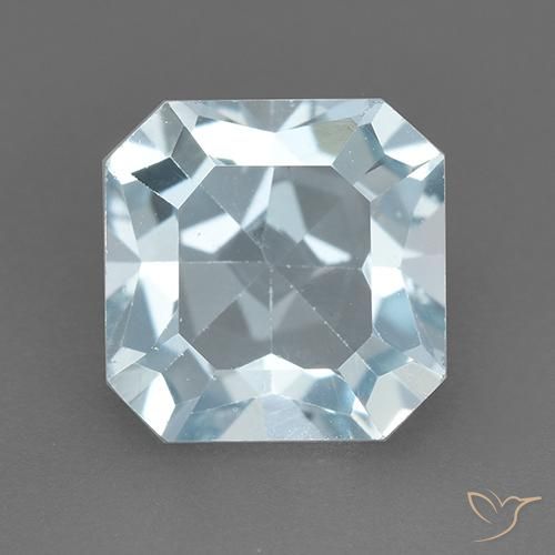 2.91ct Natürlicher Himmerlblau Topas, Smaragdschliff, VVS-VS
