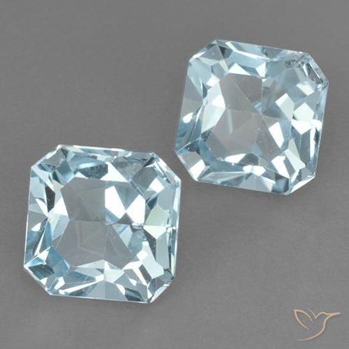 6.29 ct natürliche Himmerlblau Topas-Edelsteine, Oktagonschliff, VVS-VS