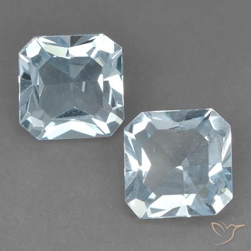 5.52ctw Natürlicher Himmerlblau Topas, Smaragdschliff, VVS-VS