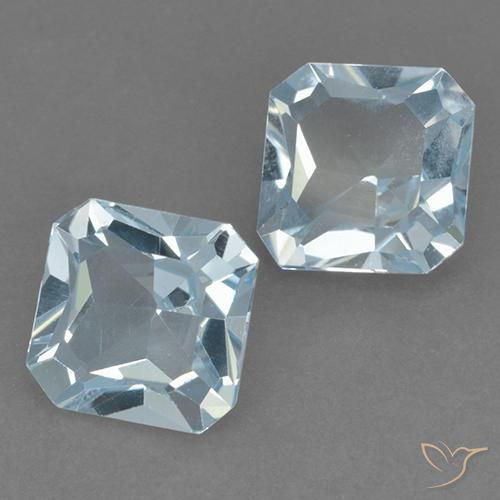 5.52 ct natürliche Himmerlblau Topas-Edelsteine, Oktagonschliff, VVS-VS