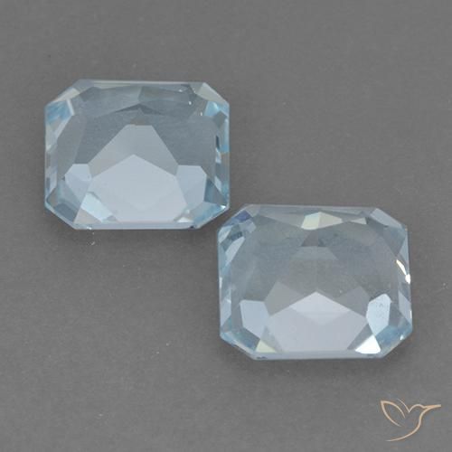 5.52 ct natürliche Himmerlblau Topas-Edelsteine, Oktagonschliff, VVS-VS