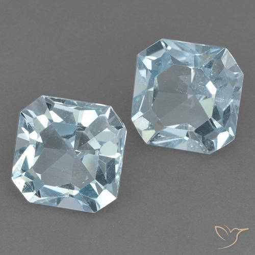 6.17 ct natürliche Himmerlblau Topas-Edelsteine, Oktagonschliff, VVS-VS