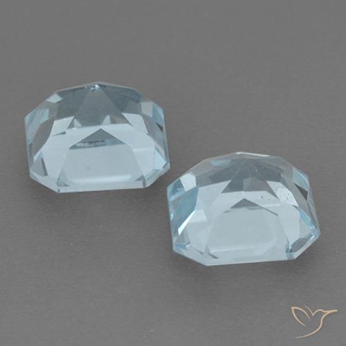 6.17 ct natürliche Himmerlblau Topas-Edelsteine, Oktagonschliff, VVS-VS