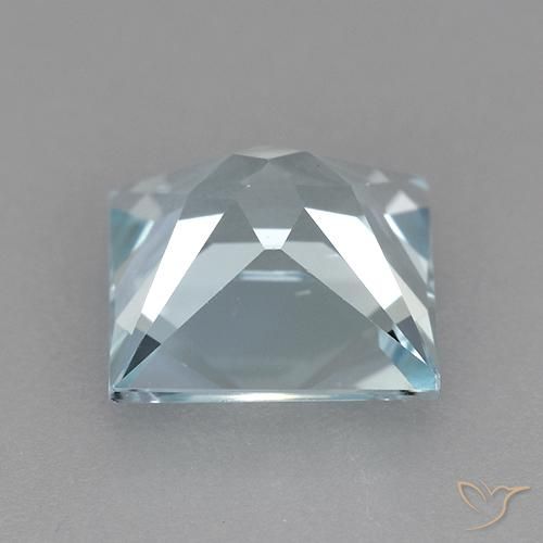 9,17 ctw natürlicher Himmerlblau Topas, Quadrat, VVS
