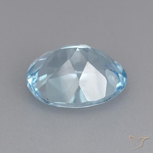 9,17 ctw natürlicher Himmerlblau Topas, Oval, VVS-VS