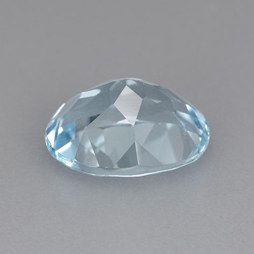3,19 ctw natürlicher blauer Topas, Oval Schliff, VVS