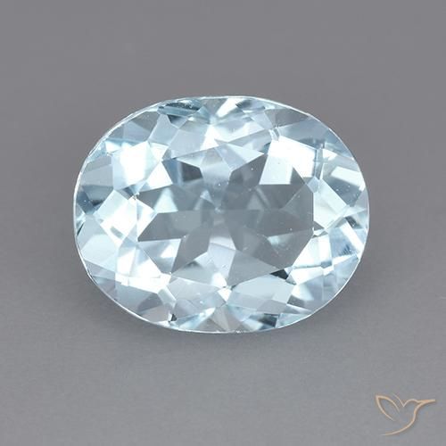 3.65ct Natürlicher Himmerlblau Topas, Oval, VVS