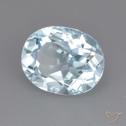 9,17 ctw natürlicher Himmerlblau Topas, Oval, VVS