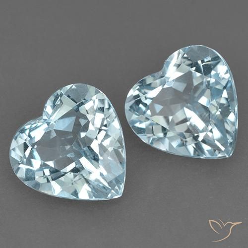 8.26 ct natürliche Himmerlblau Topas-Edelsteine, Herz, VVS-VS