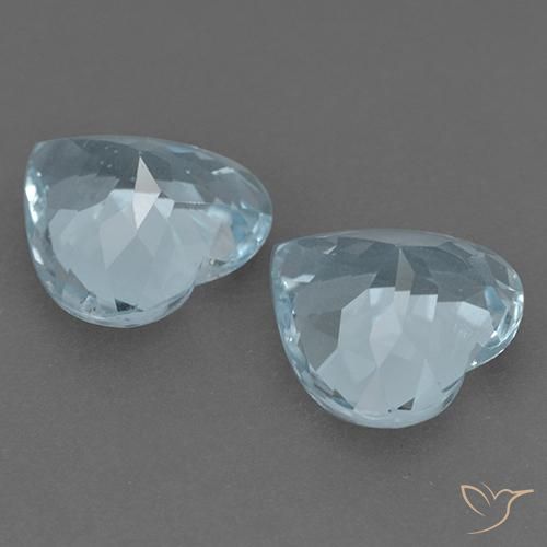 8.26 ct natürliche Himmerlblau Topas-Edelsteine, Herz, VVS-VS
