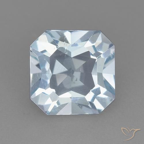 2.86ct Natürlicher Himmerlblau Topas, Smaragdschliff, VVS-VS