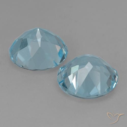 4.51 ct natürliche Himmerlblau Topas-Edelsteine, Runden, VS