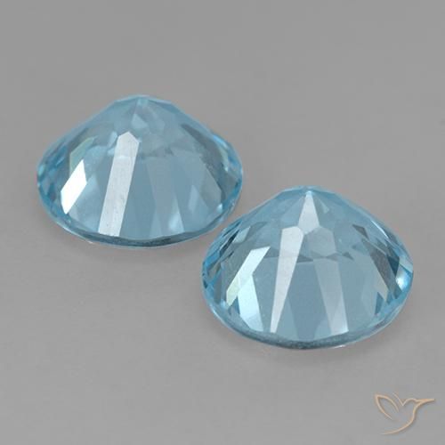4.75 ct natürliche Swiss Blue Topas-Edelsteine, Runden, VS