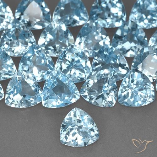 1.38ct Natürlicher Himmerlblau Topas, Trillion, VS