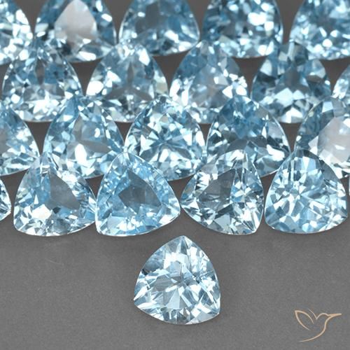 9,17 ctw natürlicher Himmerlblau Topas, Trillion, VS