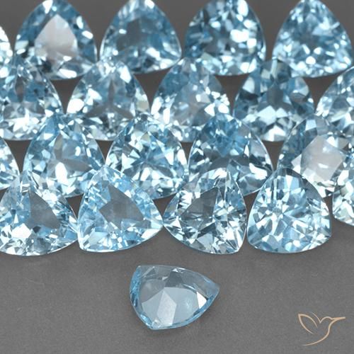 9,17 ctw natürlicher Himmerlblau Topas, Trillion, VS