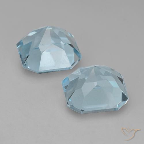 8.49 ct natürliche Himmerlblau Topas-Edelsteine, Oktagonschliff, VVS-VS