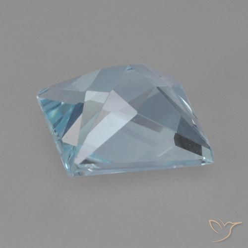 9,17 ctw natürlicher Himmerlblau Topas, Quadrat, VVS