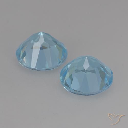 4.75 ct natürliche Himmerlblau Topas-Edelsteine, Runden, VS