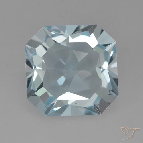 4.26ct Natürlicher Himmerlblau Topas, Smaragdschliff, VVS