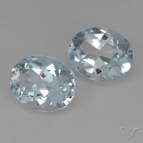 4.64 ct natürliche Himmerlblau Topas-Edelsteine, Oval, VVS-VS