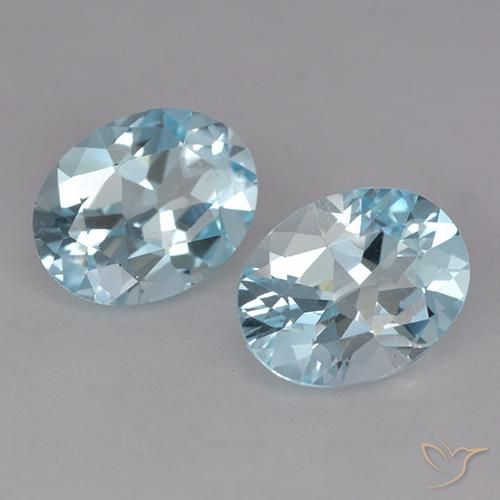4.06ctw Natürlicher Himmerlblau Topas, Oval, VVS-VS