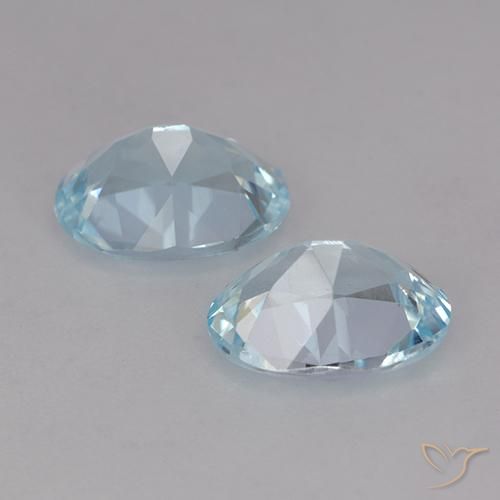 4.06 ct natürliche Himmerlblau Topas-Edelsteine, Oval, VVS-VS