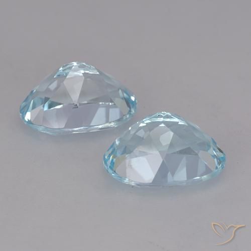 4.96 ct natürliche Himmerlblau Topas-Edelsteine, Oval, VVS