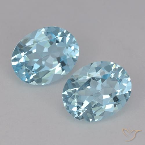4.73ctw Natürlicher Himmerlblau Topas, Oval, VVS-VS