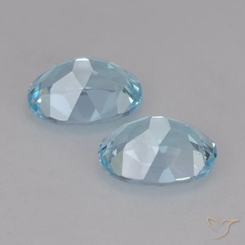 4.73 ct natürliche Himmerlblau Topas-Edelsteine, Oval, VVS-VS