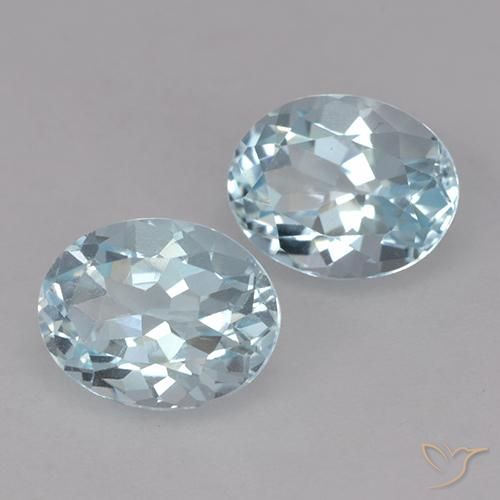 4.91 ct natürliche Himmerlblau Topas-Edelsteine, Oval, VVS