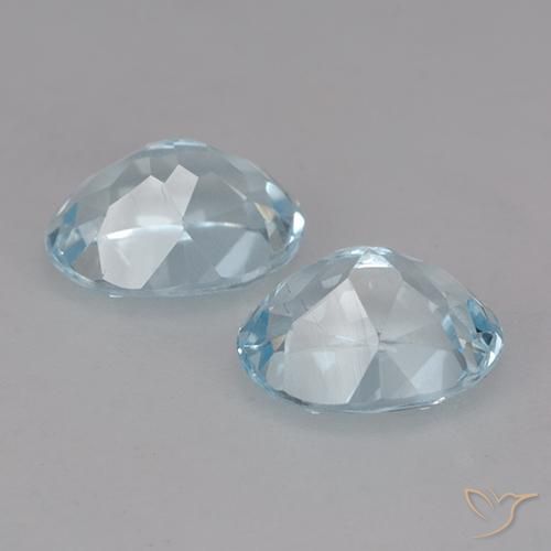 4.91 ct natürliche Himmerlblau Topas-Edelsteine, Oval, VVS