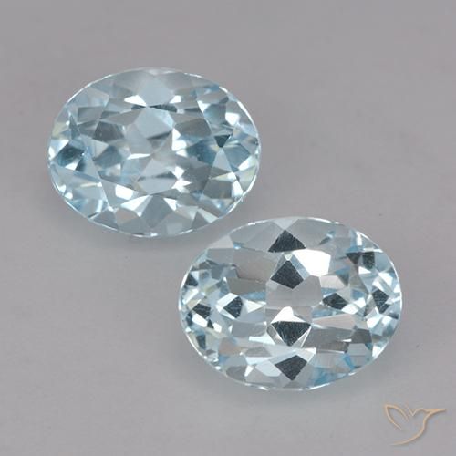 5.10ctw Natürlicher Himmerlblau Topas, Oval, VVS-VS