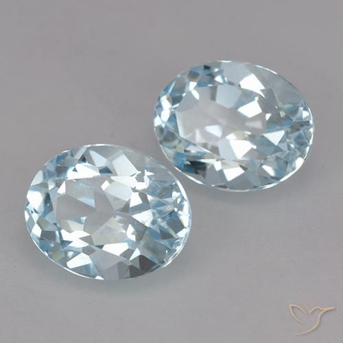 5.10 ct natürliche Himmerlblau Topas-Edelsteine, Oval, VVS-VS