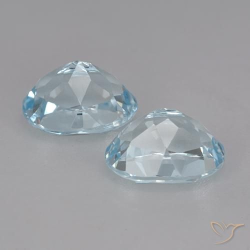 5.10 ct natürliche Himmerlblau Topas-Edelsteine, Oval, VVS-VS