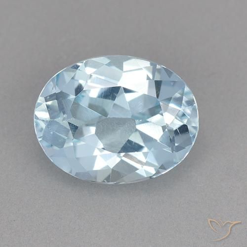 2.32ct Natürlicher Himmerlblau Topas, Oval, VVS-VS