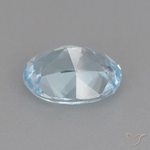9,17 ctw natürlicher Himmerlblau Topas, Oval, VVS-VS