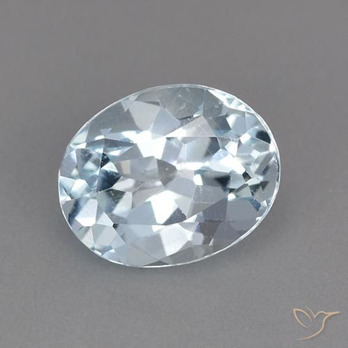 2.40ct Natürlicher Himmerlblau Topas, Oval, VVS-VS